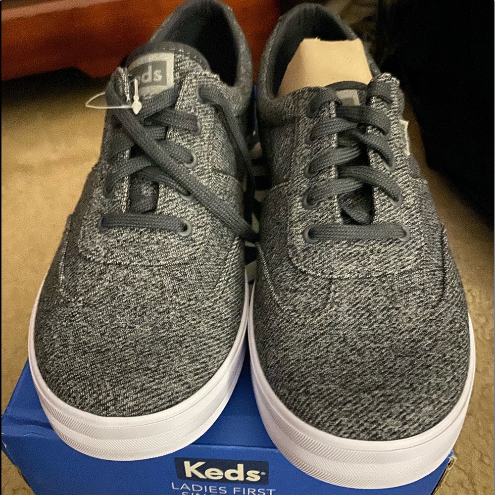 Women’s grey canvas Keds